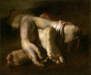 Étude de pieds et de mains, vers 1818-19