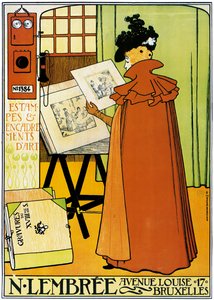 Affiche publicitaire de la galerie d