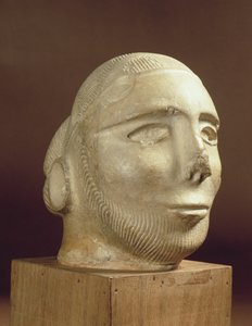Tête de portrait en stéatite, Mohenjodaro, 2300-1750 av. J.-C.