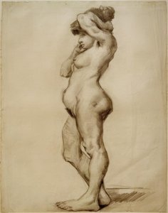 Nu féminin debout