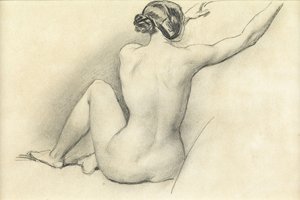 Nu assis