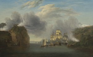 Forcer le passage de la rivière Hudson, 1835