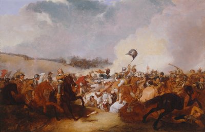 Cromwell menant des troupes au combat - Abraham Cooper