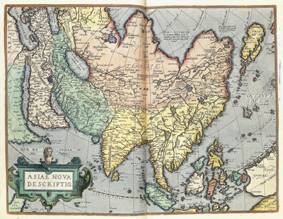 Asie, 1592 - Abraham Ortelius