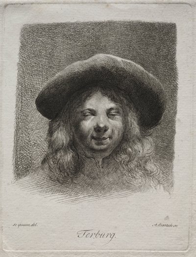 Portrait de Gerard Terborch - Adam von Bartsch