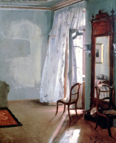 Chambre avec balcon - Adolph Menzel