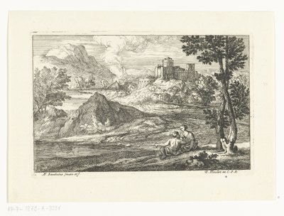 Paysage avec château - Adriaen Frans Boudewyns