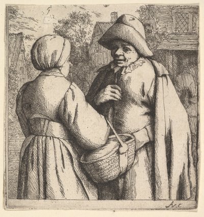 Conversation dans la rue - Adriaen Jansz. van Ostade