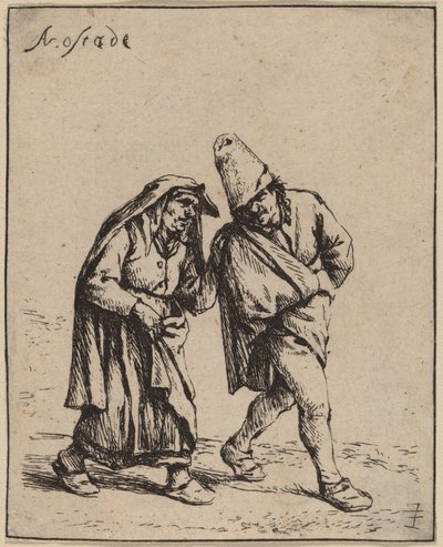 Couple marchant - Adriaen van Ostade