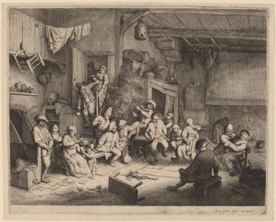 Danse dans une taverne - Adriaen van Ostade