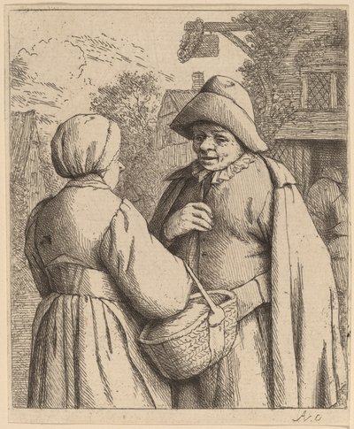 Homme et femme conversant - Adriaen van Ostade