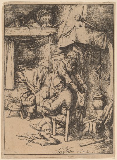 Le Pater Familias - Adriaen van Ostade