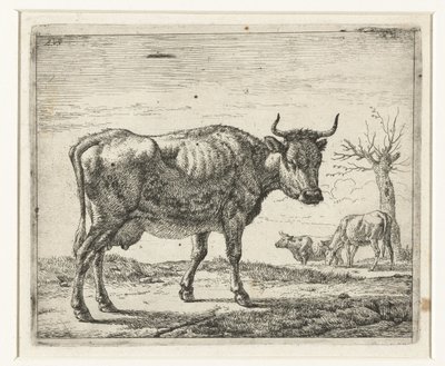 Trois vaches (Verschillende dieren, série) - Adriaen van de Velde