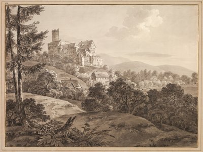 Vue du château de Gnandstein - Adrian Zingg