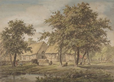 Paysage avec une ferme, 1757-1837 - Adrianus de Visser