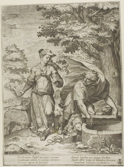 Jacob et Rachel - Agostino Carracci