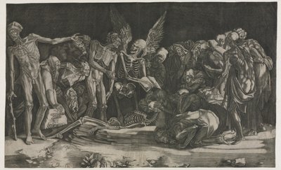 Allégorie de la mort et de la renommée, 1518 - Agostino Musi