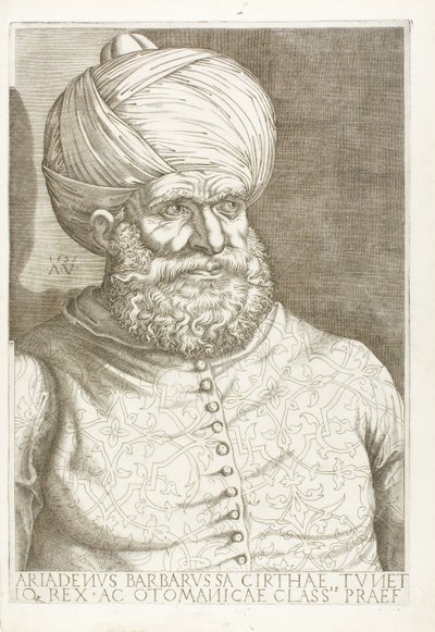 Portrait de Barberousse - Agostino dei Musi