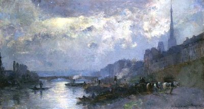 La Seine à Rouen - Albert Charles Lebourg