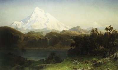 Mont Hood en Oregon - Albert Bierstadt