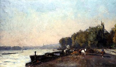 Suresnes en automne - Albert Charles Lebourg