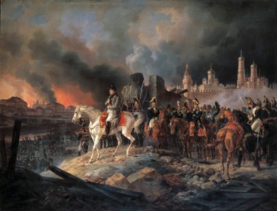 Napoléon Bonaparte à Moscou, 1840 - Albrecht Adam