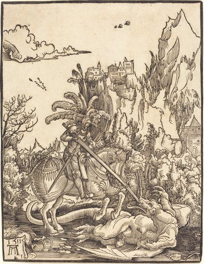 Saint Georges terrassant le dragon - Albrecht Altdorfer