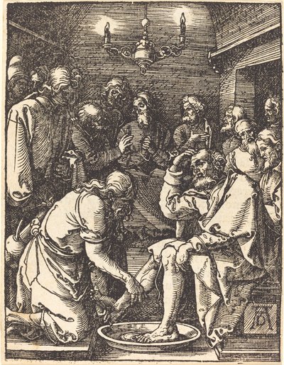 Le Christ lavant les pieds des disciples - Albrecht Dürer