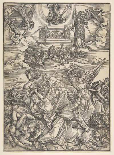 Quatre anges vengeurs, de la série Apocalypse - Albrecht Dürer