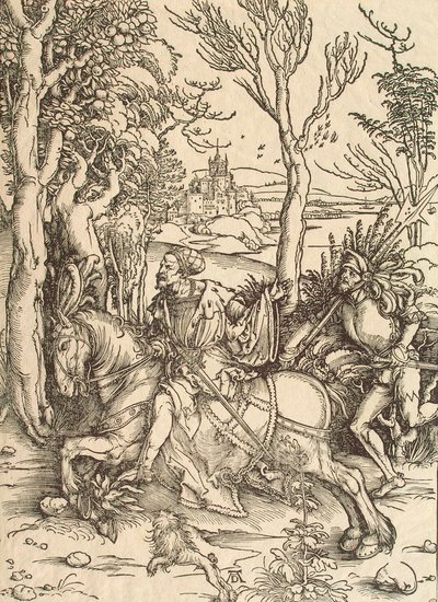 Chevalier et Lansquenet, vers 1497 - Albrecht Dürer