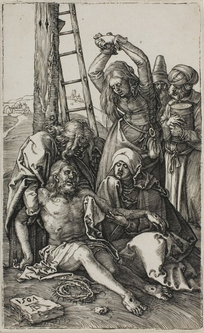 Lamentation du Christ, de La Passion gravée - Albrecht Dürer