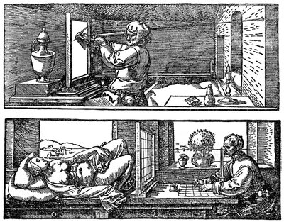 Machine à perspective, 1525, 1936 - Albrecht Dürer