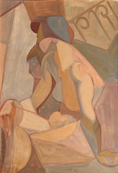 Deux Figures, fin des années 1920 - Alexandra Alexandrowna Exter