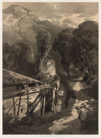 La route du Simplon, Meillerie, France - Alexandre Calame