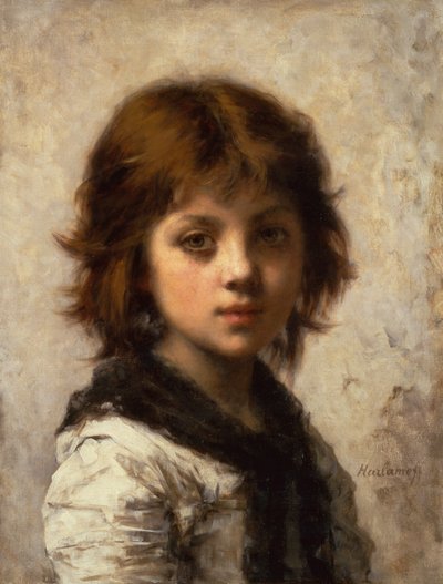 Jeune fille - Alexei Alexevich Harlamoff