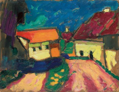 Étude de paysage, chemin de village, c. 1908 - Alexej von Jawlensky