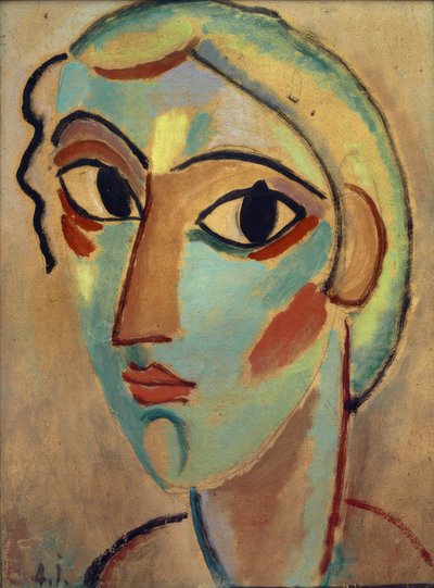 Tête mystique : Tête de fille (profil) - Alexej von Jawlensky