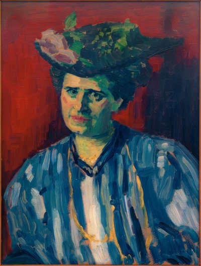 Portrait de Hedwig Kubin - Alexej von Jawlensky