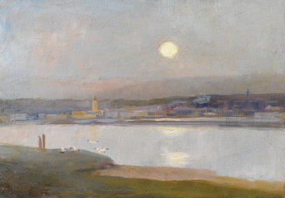 Lever de lune sur Hayle, depuis Lelant, vers 1892 - Alfred East