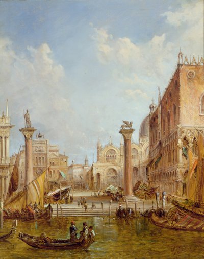 La Colonne de Saint-Marc à Venise - Alfred Pollentine