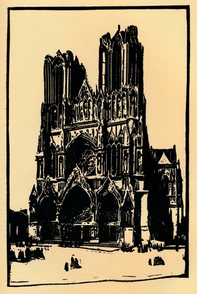 Cathédrale de Reims, 1914, 1918 - Allan Douglass Mainds