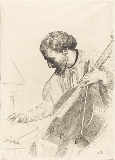 Le joueur de contre-basse - Alphonse Legros