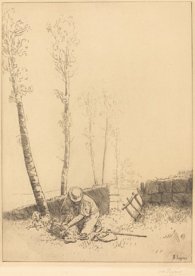 Le mouton retrouvé - Alphonse Legros