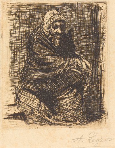 La vieille femme assise - Alphonse Legros