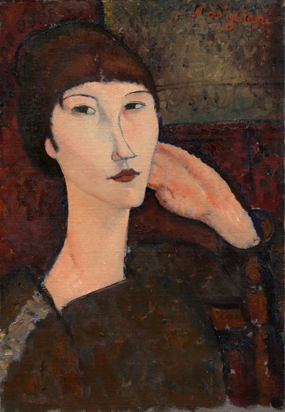 Adrienne Femme avec une frange, 1917 - Amedeo Modigliani