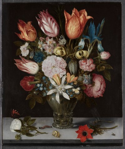 Fleurs dans un verre - Ambrosius Bosschaert