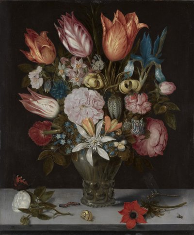 Fleurs dans un verre, 1606 - Ambrosius the Elder Bosschaert