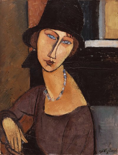 Jeanne Hébuterne portant un chapeau, 1917 - Amedeo Modigliani