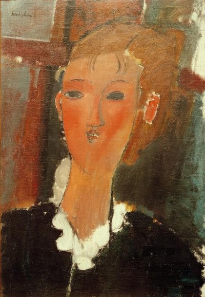 Jeune femme avec col blanc - Amedeo Modigliani