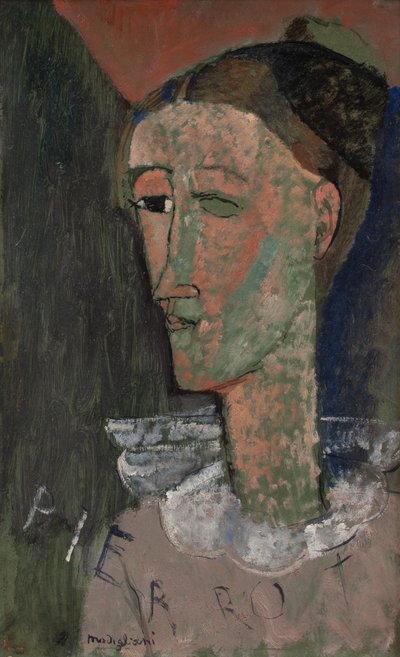 Autoportrait en Pierrot - Amedeo Modigliani